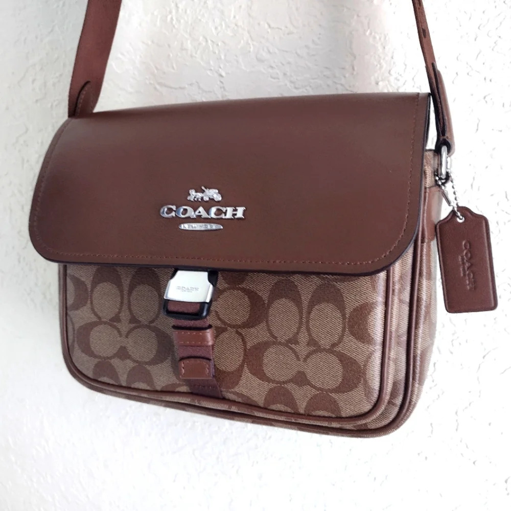 COACH Signature Pace Bag CR131 Khaki NOT FOR SALE - Picture 5 of 17